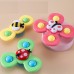 3 PCS Baby Suction Cup Spinning Top Early Learning Toy	